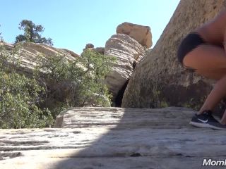 Porn online Mompov.com -  Melyssa MILF hiking and taking a load-7