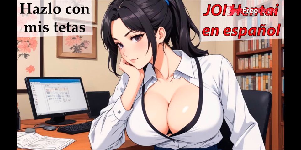 [GetFreeDays.com] JOI Hentai, correte en las tetas de tu novia oficinista. Sex Stream July 2023