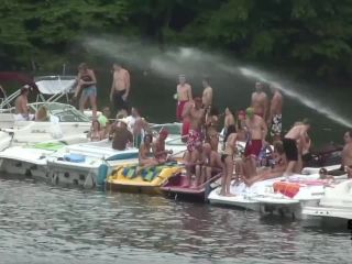 Girls Getting Naked on the  Lake-5