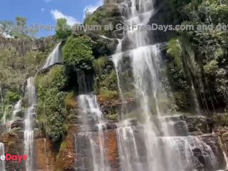 [GetFreeDays.com] Couple with hot tattooed blonde caught in action at waterfall in Brazil Sex Film December 2022-1