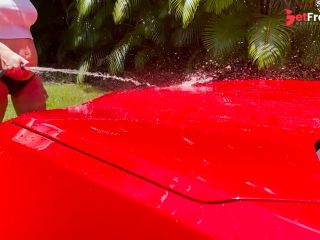 [GetFreeDays.com] Pregnant Babe Car Wash Getting Wet and Wild Outside in Public  Grey Desire Porn Video November 2022-0