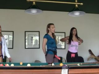 free online video 17 Strapon fucked by the pooltable FFFM, nylon fisting on strap on -0