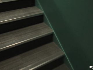 M@nyV1ds - Mya Quinn - Hotel stairs blowjob cumshot spitting-0