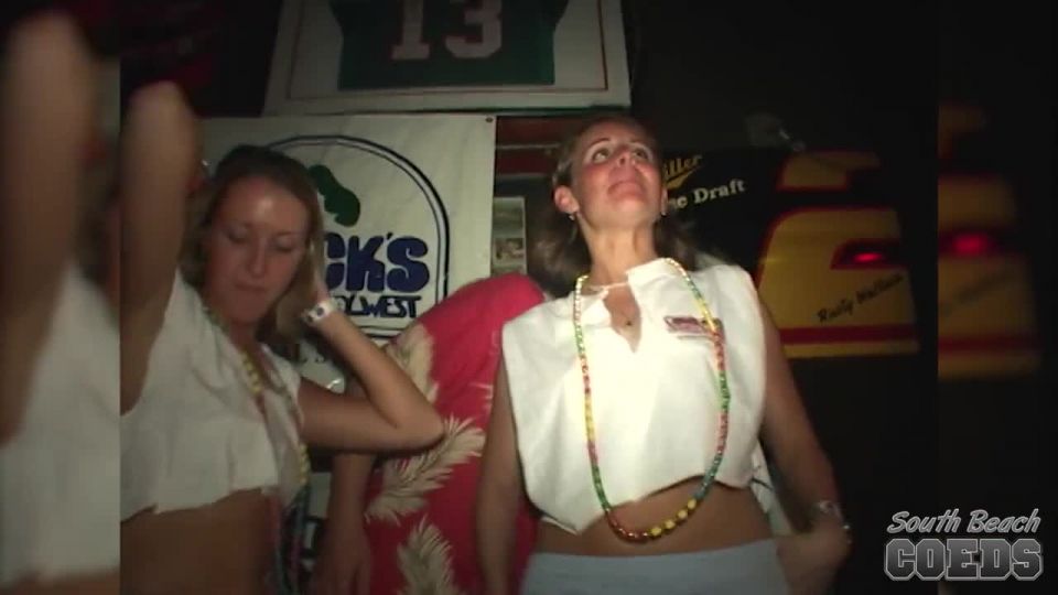 Wet T-Shirt Contest at Dirty Harry's Key West Florida with Lots of Pussy Flashing