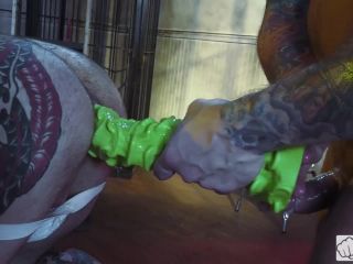 Dr. FrankenFuck’s Fist Lab – Gays anal fisting and Dragon Dildo, femdom bondage handjob on femdom porn -6