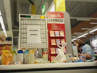 Hot ass bending over at the cashier in supermarket-6