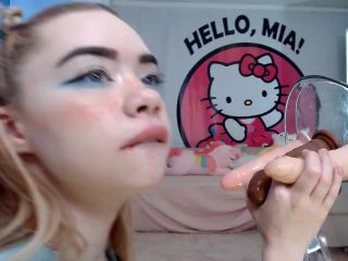 online clip 49 Mia Melon – Triple Deepthroat Squirtel - deepthroat - fetish porn teen casting blowjob-2