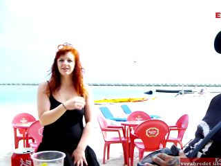 Horny Redhaired Sex Tourist Pick Up A Guy In A Beach Cafe To Get Fucked.-0