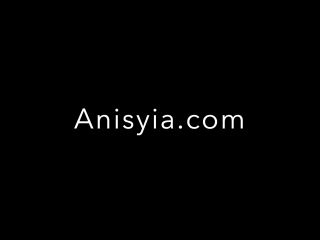 [Amateur] 4k Anisyia Livejasmin yellow latex dress and boots huge cock ride-8