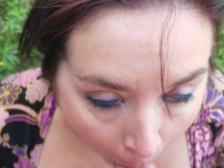 Sexy BBW Gets a Facial Outside webcam SexyNEBBW-8