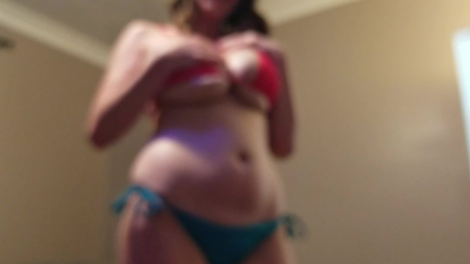 porn video 3 asian femdom handjob Bikini Tease JOI – KCupQueen, strip tease on femdom porn