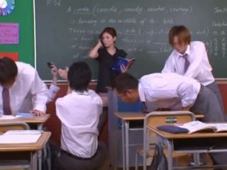 Awesome No Panties And Stockings Makes Teacher Yuna Shiina Fuckable Video Online GroupSex!-0