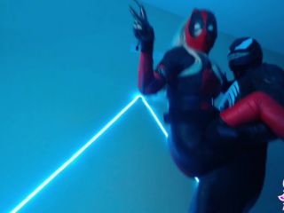 xxx video clip 20 Black Kitsune – Lady deadpool VS Venom: Hardfuck & Cumshot | superheroines | femdom porn fetish island-5