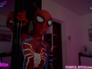 3Some Lesbian Spiderman Porn By Purple Bitch 1080p-2