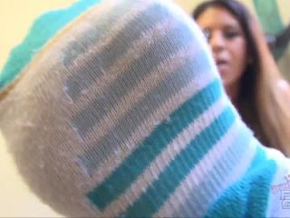 Online Fetish video Bratty Foot Girls - Katelyn Brooks Stinky Gym Foot Slave (POV)-5