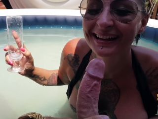 adult xxx video 1 7701 After the Anal in the Pool, MILF Drinks Sperm from the Glass, femdom hub on milf porn -9