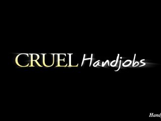 Handjob in leather gloves – Cruel Handjobs-0
