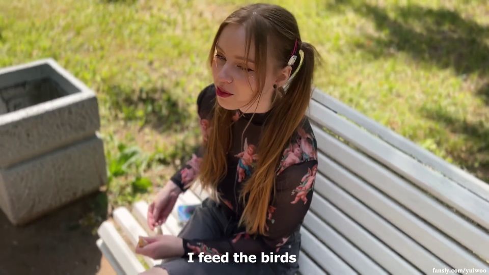 Invited Home And Fucked A Cute Student Girl Feeding Birds 1080p