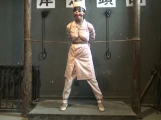 rope bondage shibari ballgag blindfold nurse cage-6