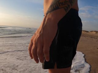 [Amateur] Amateur blowjob on nudist beach. Real couple having fun in Baywatch style-0