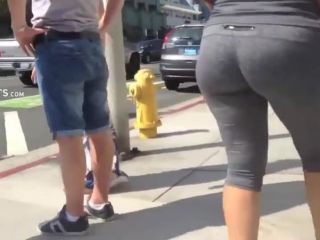 Surprisingly firm big ass gets  stalked-2