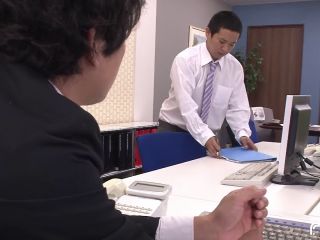 Japanese Employee Sucks Her Boss Cock Under The Desk While Her Collegue -3