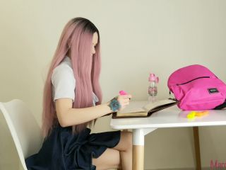 Marcelin Abadir - Schoolgirl Masturbating With Pink Toy-5