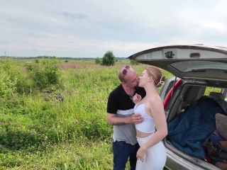 Crystal White – Anal fucked outdoor in car - fuckonstreet - White-0