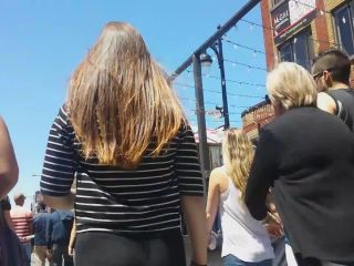 Sexy teen girl walks with her mother-6