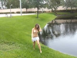 Staci Takes A Naked Stroll Around  Town-0