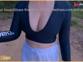 [GetFreeDays.com] Wifey public cleavage flashing in a tight shirt with perfect tits. Adult Stream June 2023-8