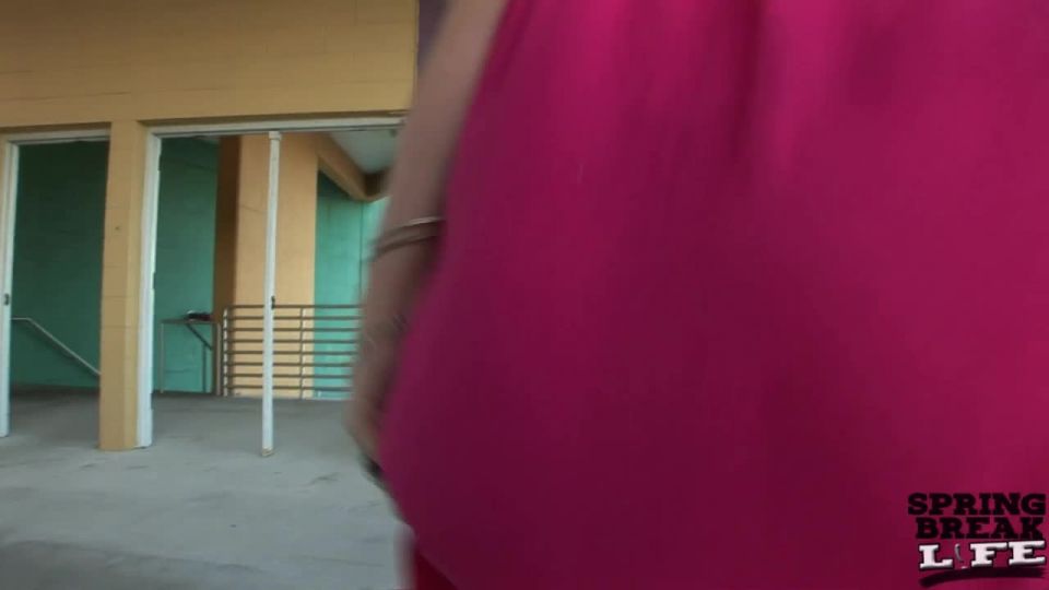 Nervous Chick Gets Naked Around Tampa Florida and Then  Masturbates