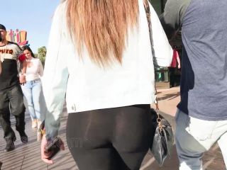 CandidCreeps 792 Leggings Public Girl See Thru Mexican Latina-6