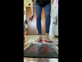 Foot Print Painting BBS R Milf-2