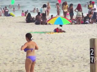 Girl fights To Keep big boobs Inside bikini top but she  lose-7