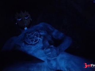 [GetFreeDays.com] Masked masturbation in UV body paint Porn Clip November 2022-3