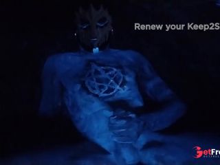 [GetFreeDays.com] Masked masturbation in UV body paint Porn Clip November 2022-6