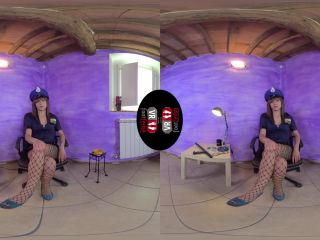 free porn clip 6 [VRFootFetish] Sexy Cop Katy Shows Off Her Fishnet – Clad Feet (Oculus Go) | virtual reality | 3d porn leather glove fetish-1