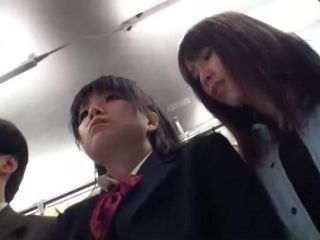 HAVD-790 Lesbian School Girls Bus Groping Aim Is Timid Naive-0