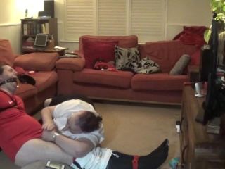 online xxx video 45 femdom tied handjob feet porn | Footballer tightly bound gagged and tortured by femdom | man tied up woman-5