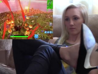 online video 43 Trixie dangling her heels while she eats fortnite nerds for breakfast, feet fetish website on feet porn -3