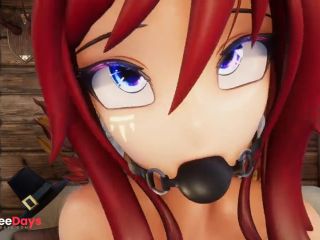 [GetFreeDays.com] Hentai Vtuber Elfie Love squirts w dildo in black latex suit and ball gag 3D  VRCHAT  MMD Adult Stream June 2023-3