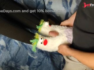 [GetFreeDays.com] Funny socks sockjob. Stepsister gave me a sock job footjob. I cum on her socks  Porn Video April 2023-6