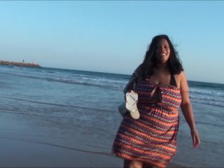 Busty Cookie BBW Beach Feet Part 2 Wet sand - Ebony Foot Fetish-7