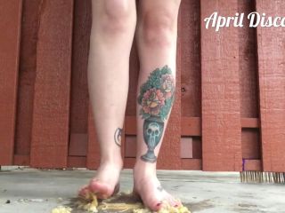 Goddess April Banana Trample - Foot Fetish-6