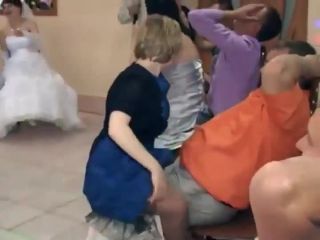 Lap dance competition on a  wedding-8