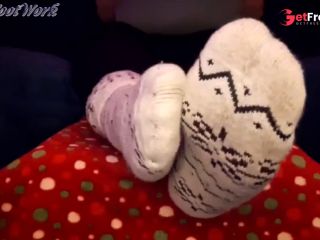 [GetFreeDays.com] For Sock Lovers - My Big Feet In Thick Fuzzy Socks Would Give You The Perfect Footjob - You May Cum Sex Clip January 2023-4