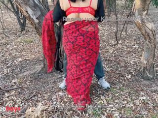 [GetFreeDays.com] Horny Indian Housewife Cheating with Friend - Giving Deep Throat in Outdoor - Saree Sex Sex Clip January 2023-6