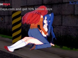 [GetFreeDays.com] Tsubasa Kazanari and Kanade Am have intense futanari sex on a deserted street. - Symphogear Hentai Sex Film June 2023-1