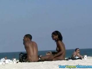 Black Woman on a Nudist Beach-2